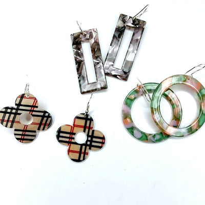 Acetate Earring Choice, Beauty In Stone Jewelry at $18