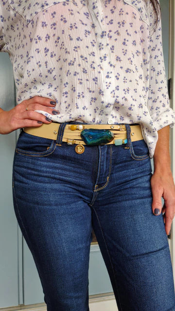 Add a Spark to Your Look with a Gemstone Belt