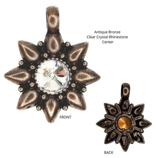 Star Pendant With Crystal Center