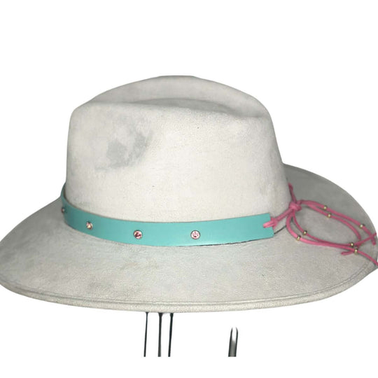 Western Hat Band With Pink Rhinestones