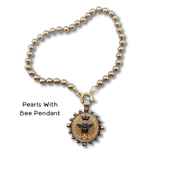 Bee Or Coin Pendant Interchangeable