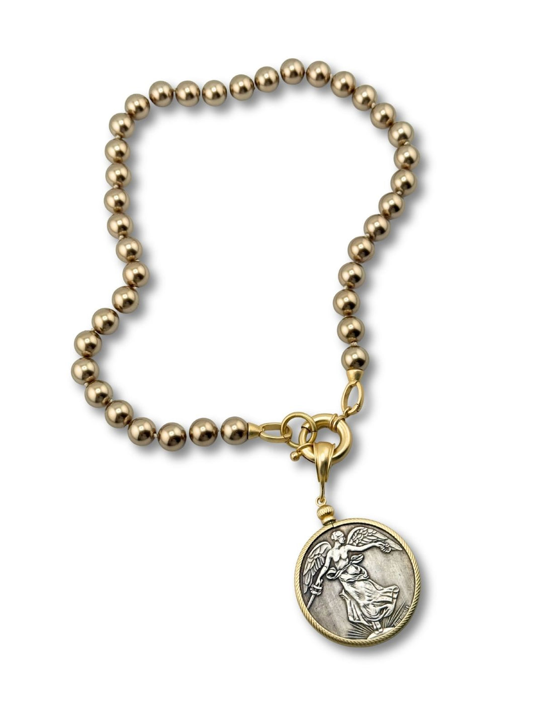 Golden Bronze Pearls With Or Without Pendant