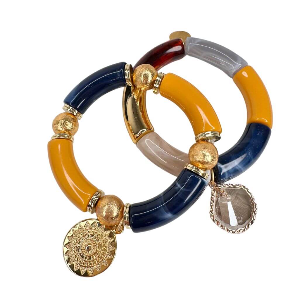 Sun & Shell Bangle Bracelet