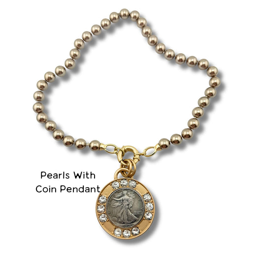 Bee Or Coin Pendant Interchangeable