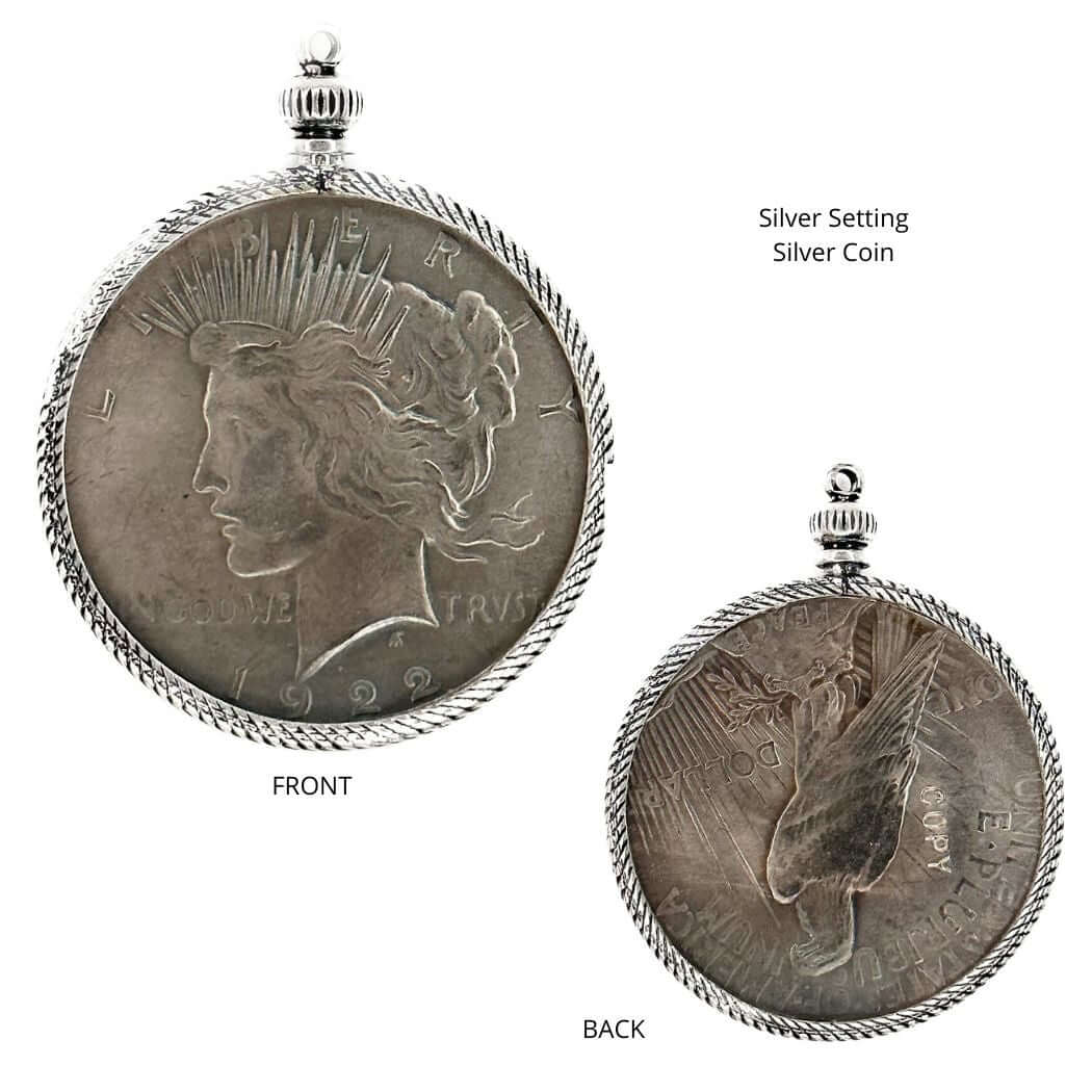 French or American Coin Pendant Only