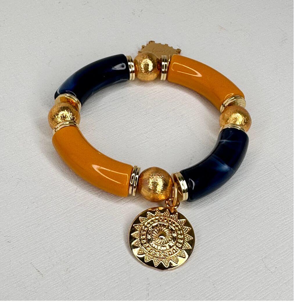 Sun & Shell Bangle Bracelet