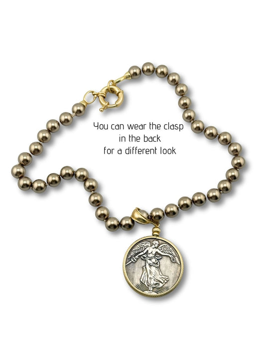 Golden Bronze Pearls With Or Without Pendant