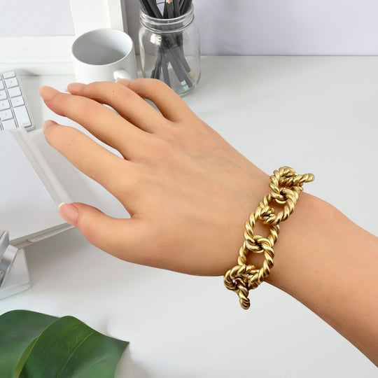 Bold Designer Link Chain Bracelet