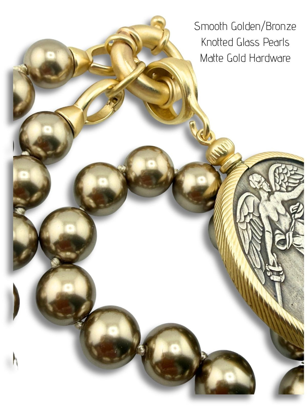 Golden Bronze Pearls With Or Without Pendant