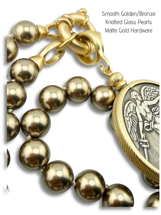 Golden Bronze Pearls With Or Without Pendant