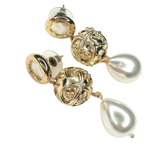 Pearl & Deco Bead Earring