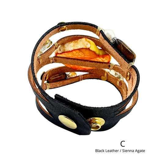 Leather Cuff Bracelet Choice