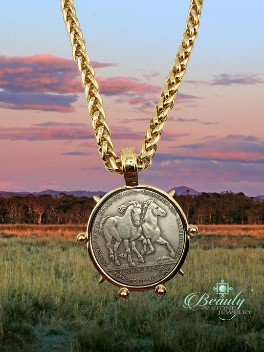 western style jewelry horse pendant