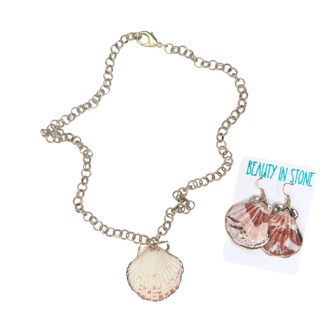 Big Shell Necklace or Earring