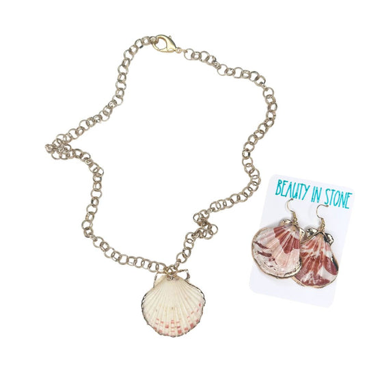 Big Shell Necklace or Earring