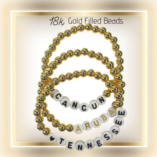 Custom Gold Name Bracelet