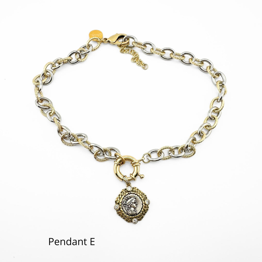 Chain With Pendant E Roman Coin