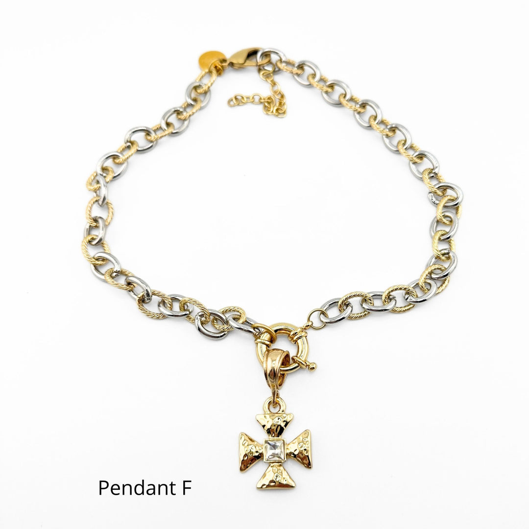 Chain With Pendant F Cross