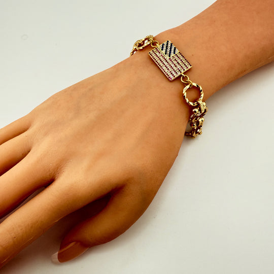 MAGA Crystal Rhinestone Bracelet OR Flag Bracelet