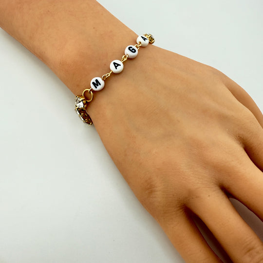 MAGA Crystal Rhinestone Bracelet OR Flag Bracelet