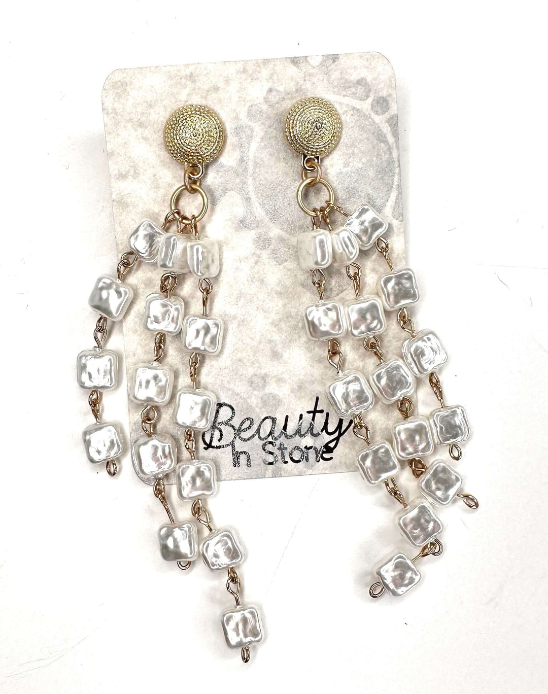 Pearl Waterfall Earrings