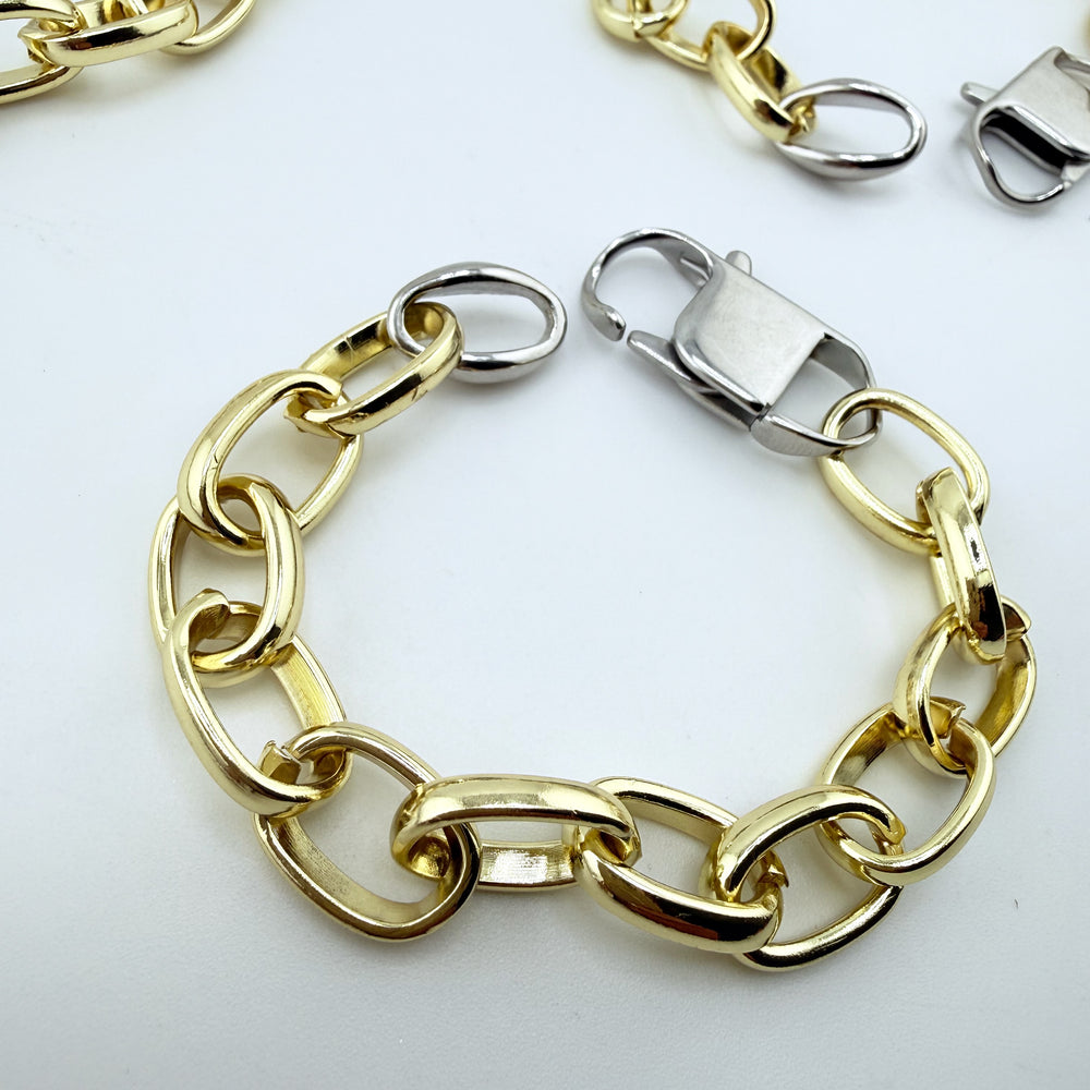"Linked" – Chunky Chain Bracelet with Easy Trigger Clasp | 3 Sizes