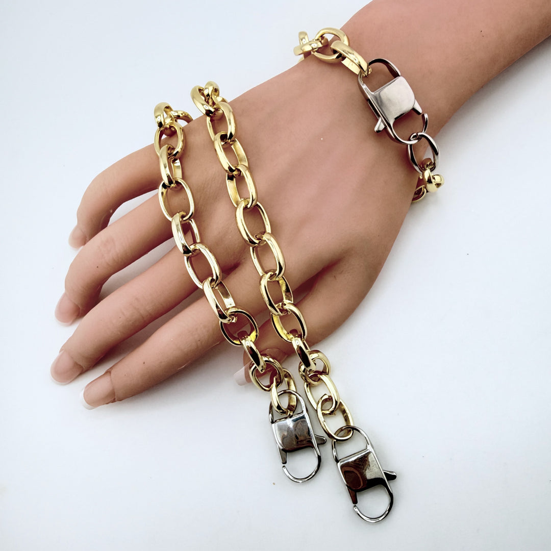 "Linked" – Chunky Chain Bracelet with Easy Trigger Clasp | 3 Sizes