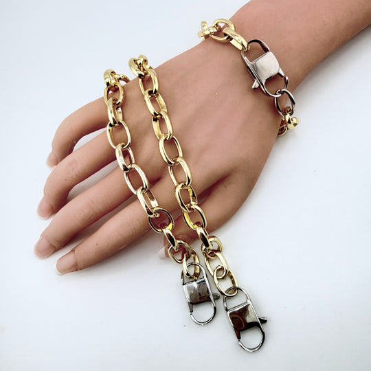 "Linked" – Chunky Chain Bracelet with Easy Trigger Clasp | 3 Sizes