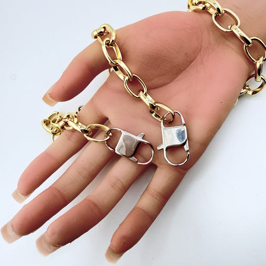 "Linked" – Chunky Chain Bracelet with Easy Trigger Clasp | 3 Sizes