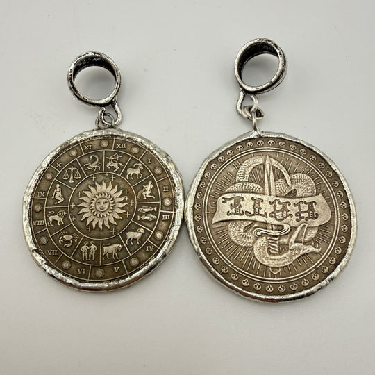 Storykeeper Coin Pendant Only – Mermaid or LOVE, 38mm