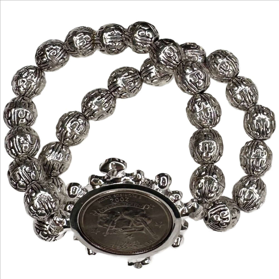 State Coin Beaded Bracelet