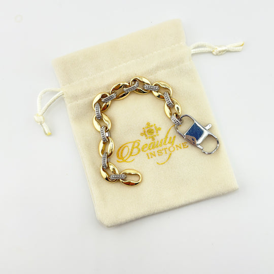 The Silver Lining | Two-Tone Link Bracelet
