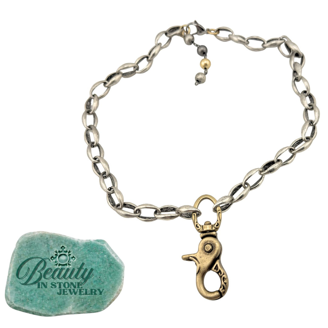 "The Clasp" – Oversized Lobster Pendant Chunky Chain Necklace