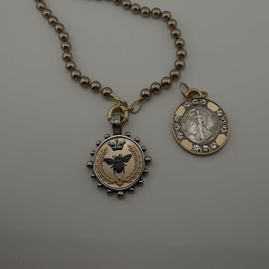 Bee Or Coin Pendant Interchangeable