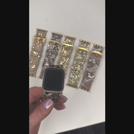 Watch Band For Apple Watch Sequins, Glitter & Metallics