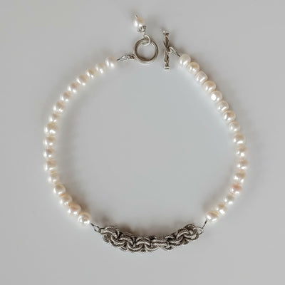 Reversible Pearl Necklace, Beauty In Stone Jewelry at $189