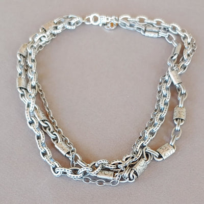 Triple Chain Necklace, Beauty In Stone Jewlery at $89