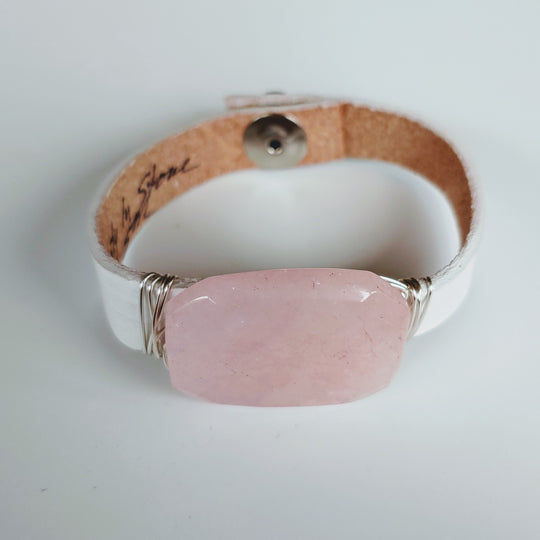 Pink, Silver, White Bracelet Stack Set, Beauty In Stone Jewelry at $60