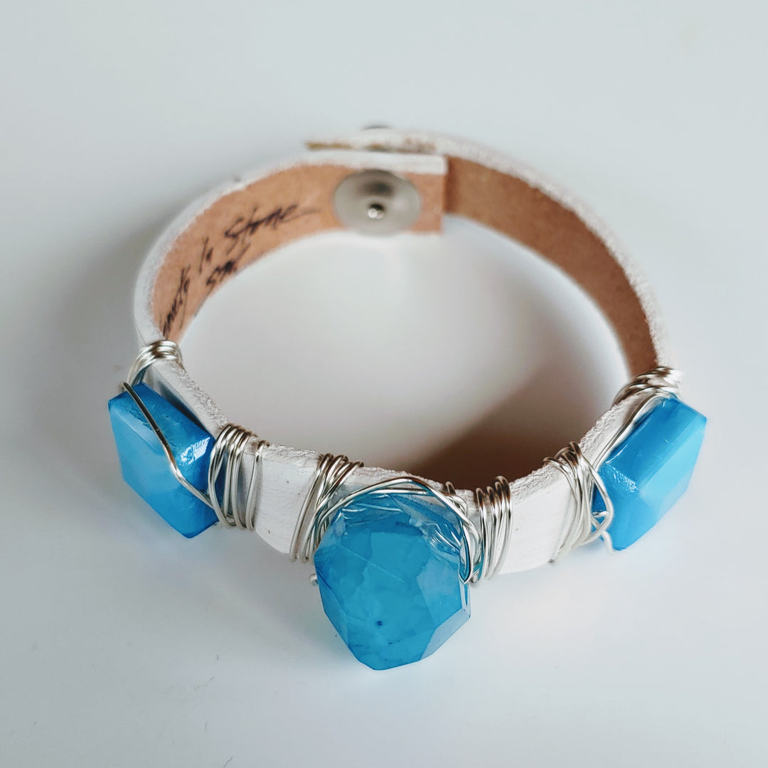 Turquoise Bracelet Stack Set, Beauty In Stone Jewelry at $80