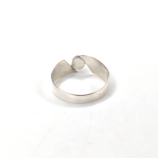 Sterling Silver Ring "Dainty Pearl", Beauty In Stone Jewelry at $39