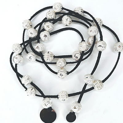 Silver Beaded Lariat BOLD Stardust, Beauty In Stone Jewelry at $80
