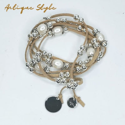 Vintage Style Pearl & Beaded Lariat Necklace, Beauty In Stone Jewelry at $119