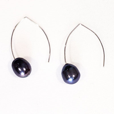 Peacock Pearl Earrings, Beauty In Stone Jewelry at $30