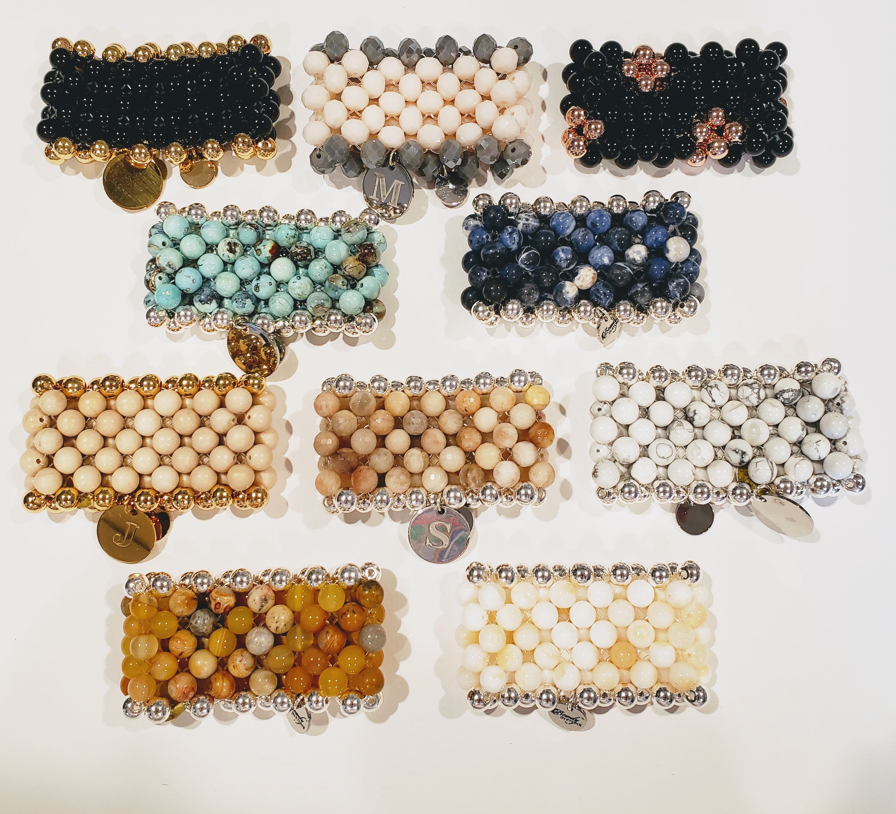 Band Of Glam Stone Cuff Bracelet Choose Color