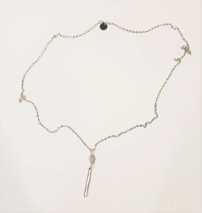 Long Chain Necklace With Drop Pendant, Beauty In Stone Jewelry at $45
