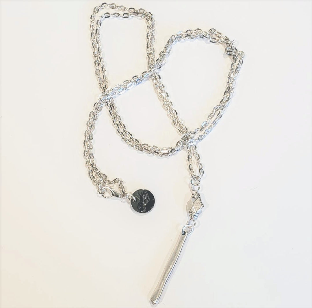 Long Chain Necklace With Drop Pendant, Beauty In Stone Jewelry at $45