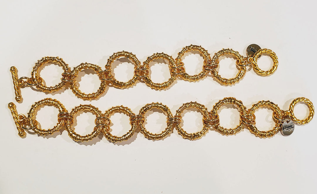 Chunky Big Link Bracelet GOLD, Beauty In Stone Jewelry at $89