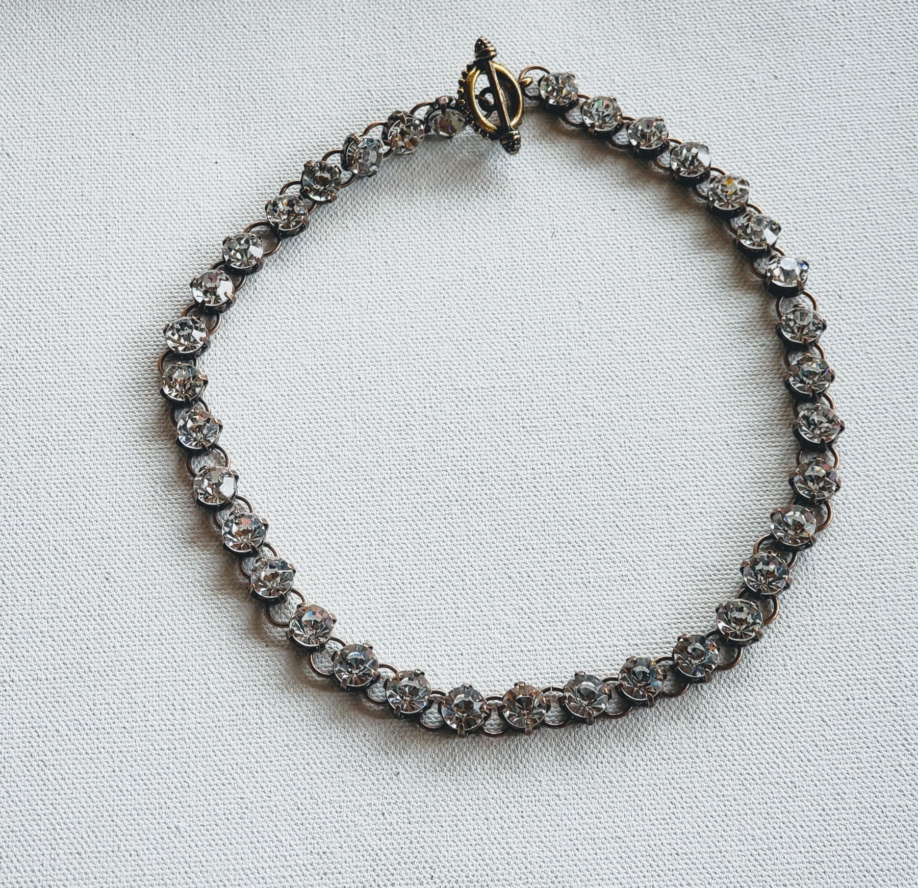 Chain With Big Rhinestones Necklace