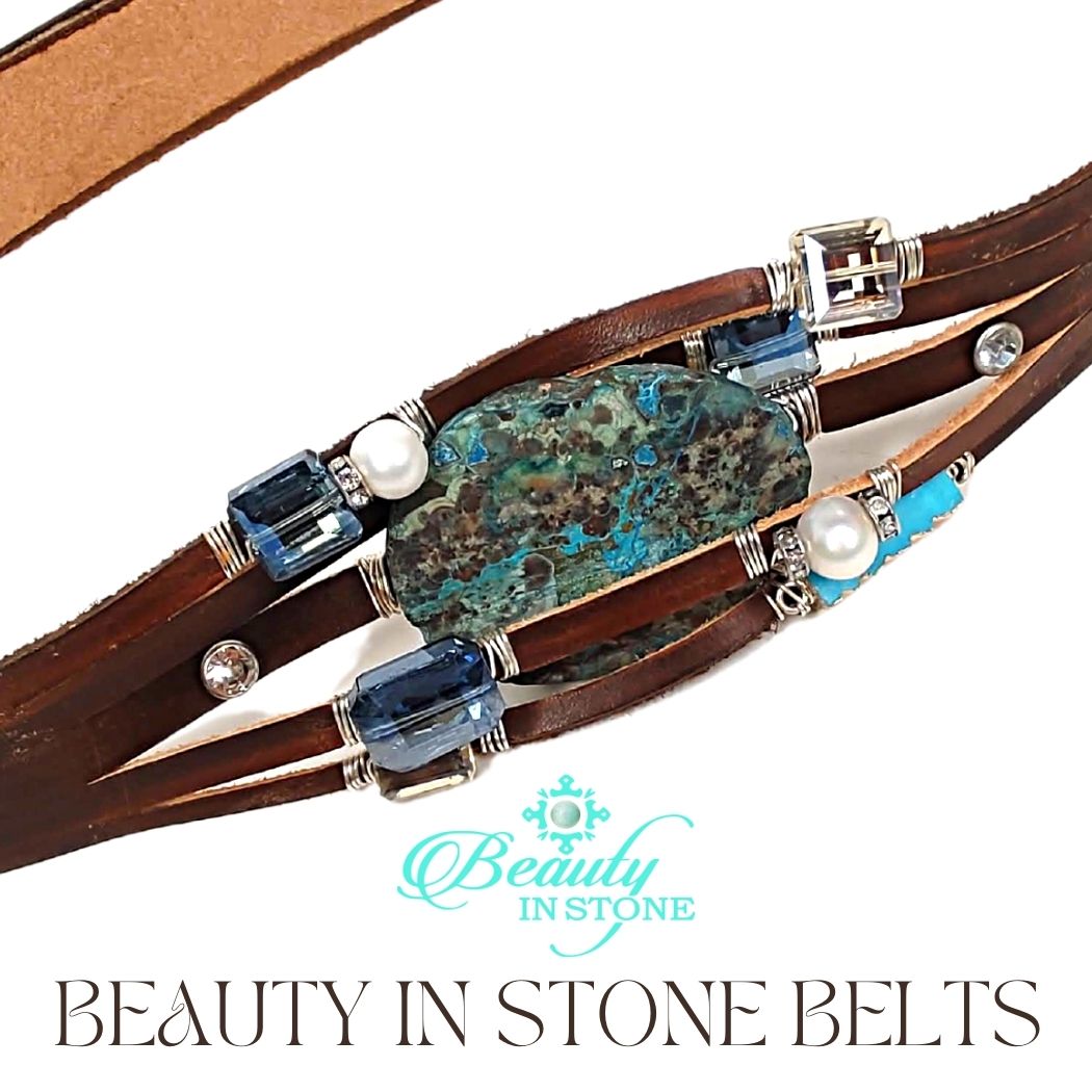 Belts with turquoise stones best sale