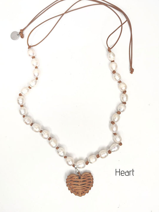 Knotted Casual Pearl Necklace, Beauty In Stone Jewelry at $105